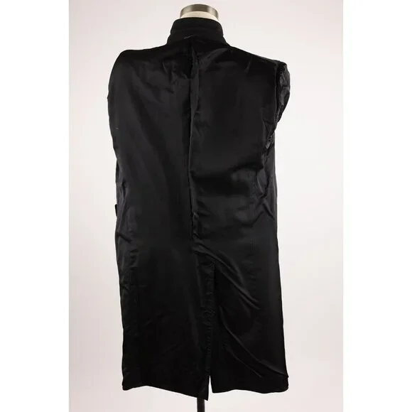 $1,480 Monobi Wool Down Filled Overcoat SZ XS Black